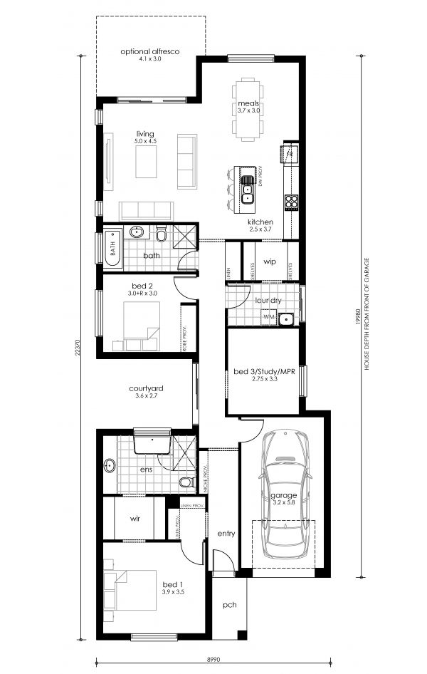 BELLA 164 Floorplan